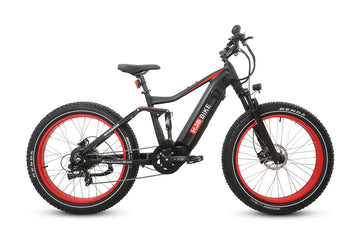 Warrior Full Suspension Fat Tire Ebike 1000W (Fully Assembled) Passionate Black